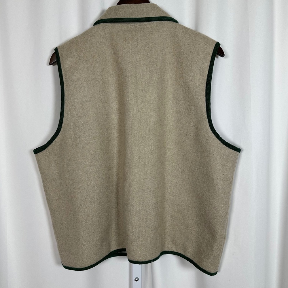 VTG New Directions Wool Vest Women's Plus 1X Fall Leaves Acorns Cottagecore - Picture 4 of 8